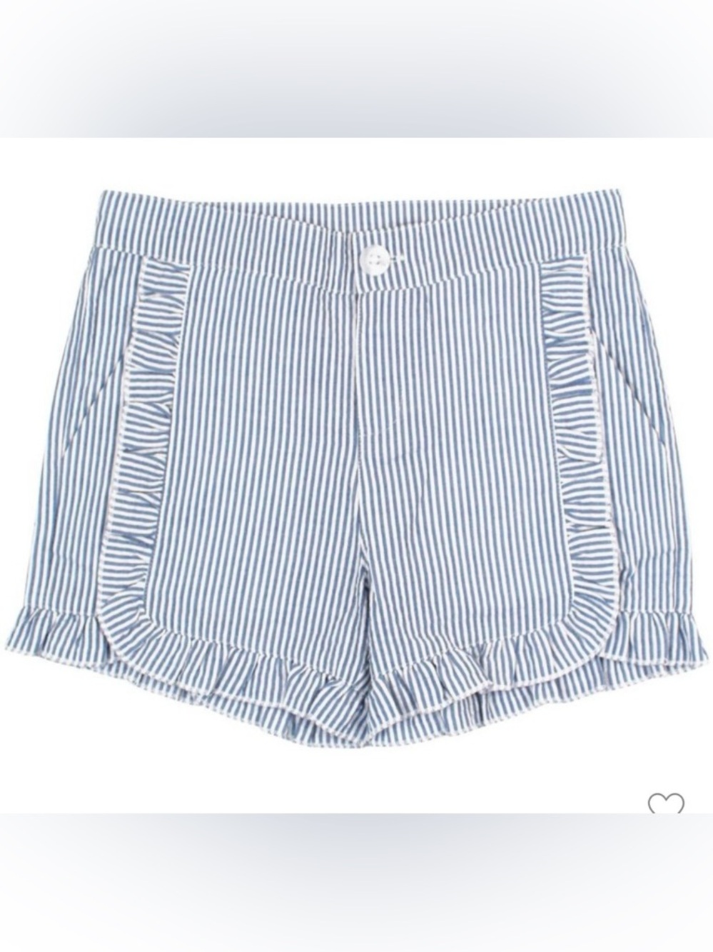 NWT - Rufflebutts Seersucker Ruffle Trim Woven Shorts